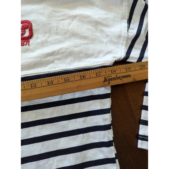 Walt Disney World Spirit Jersey Size Large Kids L White Blue Red Stripe T-shirt - Picture 8 of 11